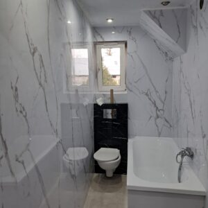 Płyta PVC Biały Marmur Połysk