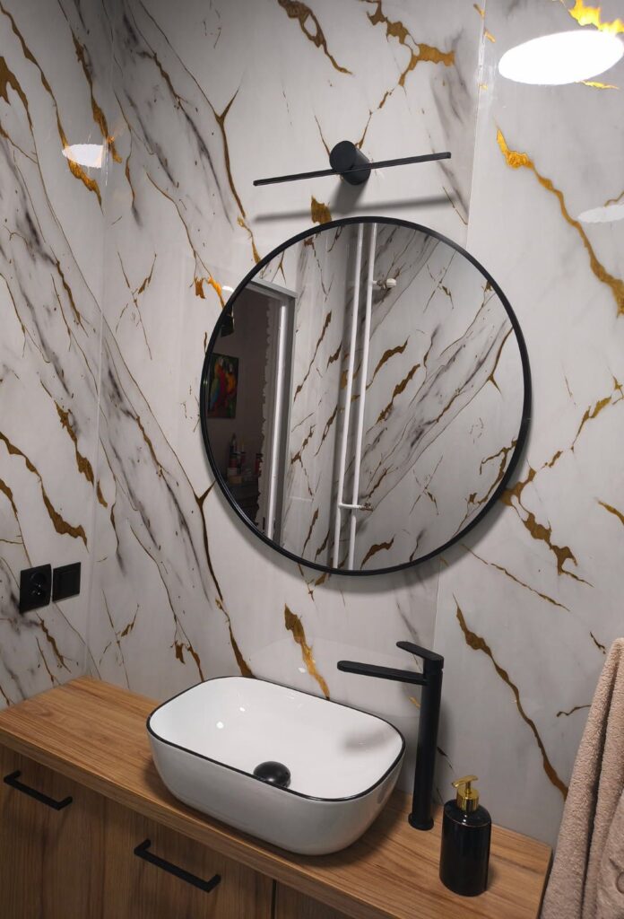 Płyta PVC Królewski Marmur Połysk 280 cm x 122 cm — naturalny marmur, do aranżacji wnętrz