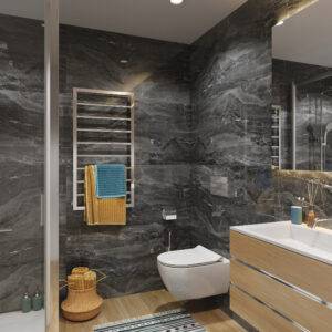 PANEL ŚCIENNY ZANZIBAR NOIR POŁYSK 120x60x0,4cm - obrazek 3