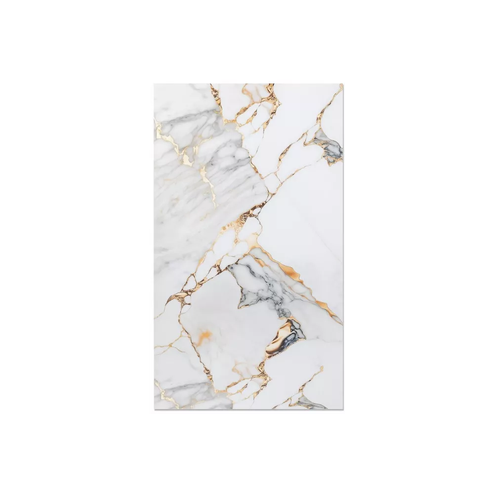 Płyta PVC Biało Złoty Marmur 280 cm x 122 cm z kamienia naturalnego do wykończenia wnętrz lub elewacji