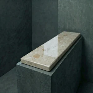 Parapet wewnętrzny aglomarmur - konglomerat marmurowy - Botticino 2cm - Image 4