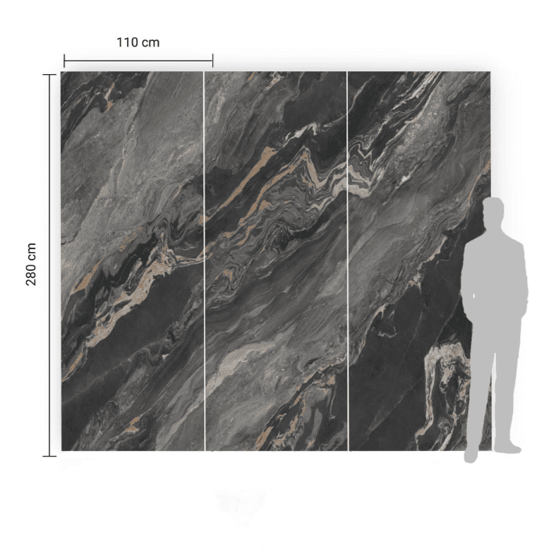 Płyta Węglowa – PRÓBKA – SMOKY MARBLE MAT z kamienia naturalnego do wykończenia wnętrz lub elewacji