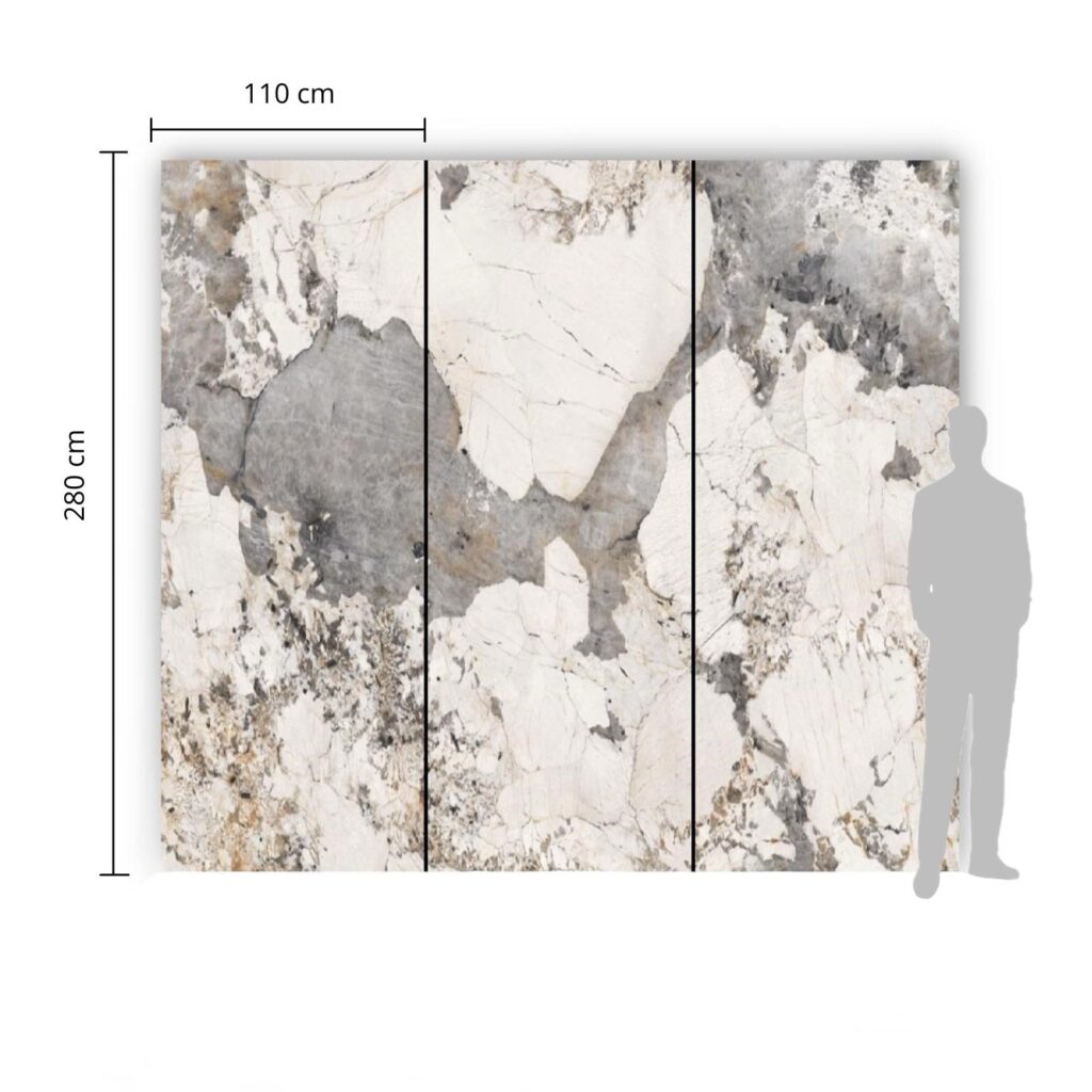 Płyta Węglowa 280x110X0,5 PATAGONIA POŁYSK z kamienia naturalnego do wykończenia wnętrz lub elewacji