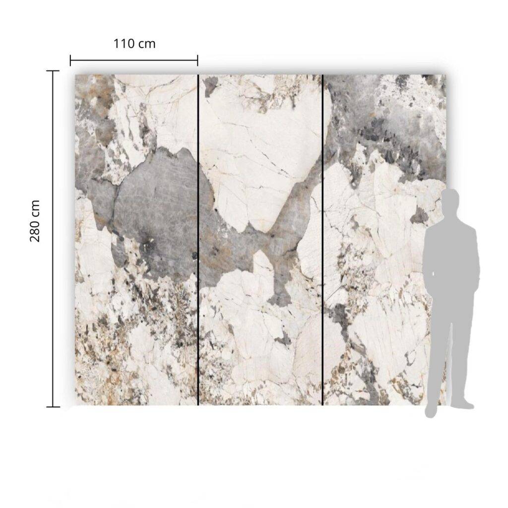 Płyta Węglowa 280x110X0,5 PATAGONIA MAT z kamienia naturalnego do wykończenia wnętrz lub elewacji