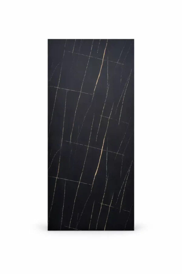 Płyta PVC Midnight Black Mat 280 cm x 122 cm z kamienia naturalnego do wykończenia wnętrz lub elewacji