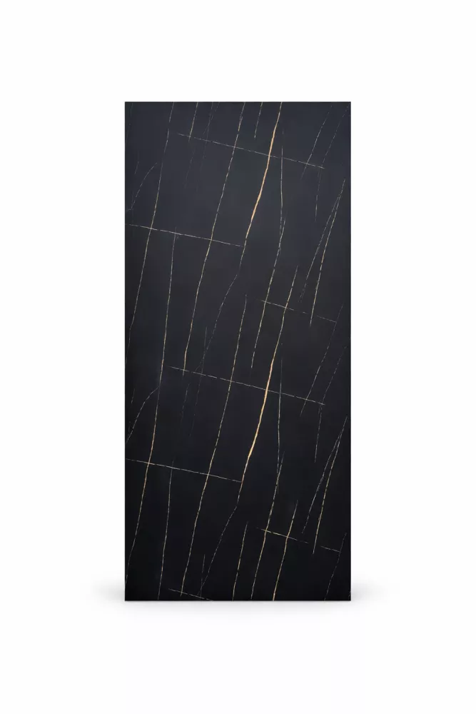 Płyta PVC Midnight Black Mat 280 cm x 122 cm z kamienia naturalnego do wykończenia wnętrz lub elewacji