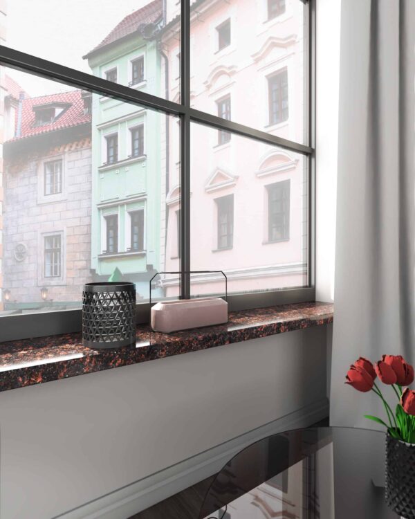 Parapet granitowy Tan Brown 2cm — Naturalny granit, wewnątrz i na zewnątrz budynków