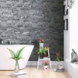 Panel ścienny Marmur Stackstone Cloudy Black 10x36x0,8-1,3 cm - obrazek 5