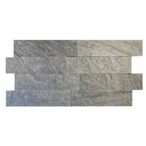 Płytka kamienna kwarcyt Silver Grey 60x15x1,2 cm - obrazek 3