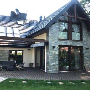 Płytki kwarcyt Silver Shine naturalny 10x30x0,8-1,3 cm z kamienia naturalnego do wykończenia wnętrz lub elewacji