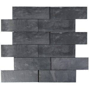 Płytki Łupek Black Slate naturalny 10x30x0,8-1,3 cm - obrazek 3