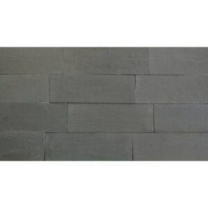Płytki Łupek Carbon Black naturalny 10x30x1-1,3 cm z kamienia naturalnego do wykończenia wnętrz lub elewacji