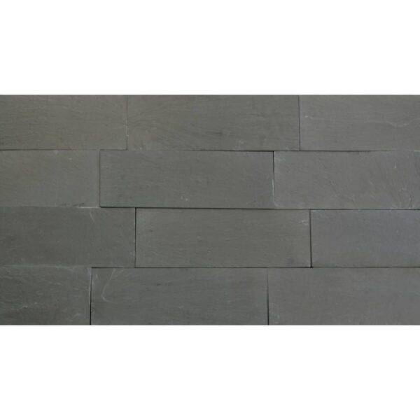 Płytki Łupek Carbon Black naturalny 10x30x1-1,3 cm z kamienia naturalnego do wykończenia wnętrz lub elewacji