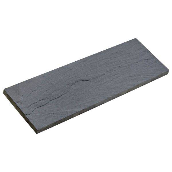 Płytki Łupek Carbon Black naturalny 10x30x1-1,3 cm z kamienia naturalnego do wykończenia wnętrz lub elewacji