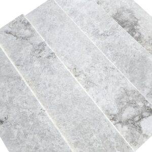 Stopień marmurowy Tundra Grey polerowany z bullnose 135x33x3 cm - obrazek 6