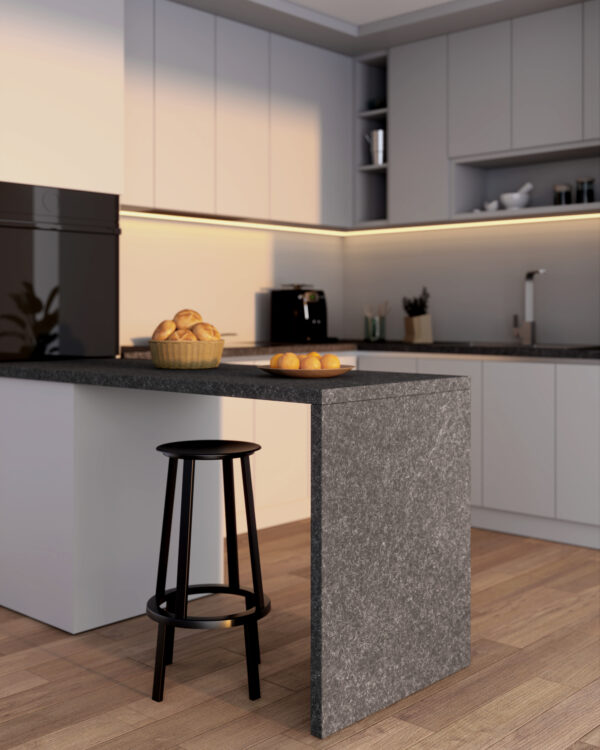 Parapet granitowy Black Antracite 2cm Satyna — Naturalny granit, wewnątrz i na zewnątrz budynków