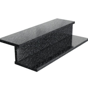 Parapet aglomarmur Nordic Black 3cm — Aglomarmur wewnętrzny, wyłącznie do zastosowań wewnątrz budynków