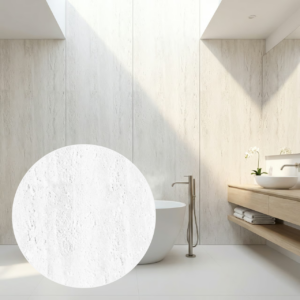 Płyta ścienna wzór trawertyn Pietra Mineral Bianco 2400×1200 mm - obrazek 4