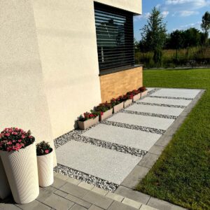 Płytki Granit G603 New Bianco Cristal płomieniowany 120x30x3 cm - obrazek 8