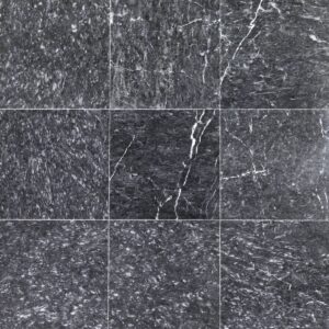 Płytki Marmur Black Marble polerowany 30,5×30,5×1 cm — Naturalny marmur, wewnątrz