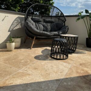 Płytki Trawertyn Classic bębnowany 61x61x3 cm - obrazek 4