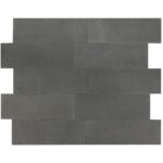 Płytki wapień Chittor Black naturalny 30x10x1-1,3 cm — Naturalny wapień, na zewnątrz i wewnątrz