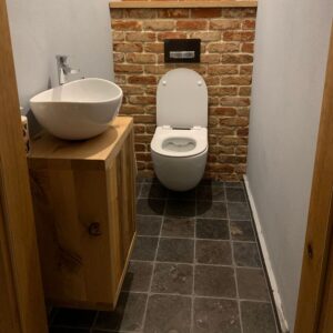 Płytki Wapienne niebiesko-granatowe szlifowane bębnowane 20x20x2 cm - obrazek 4