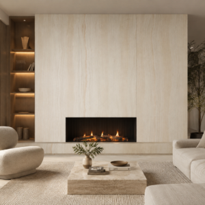 Płyta mineralna Trawertino Crema 280x120x0,3 strukturalna - obrazek 6