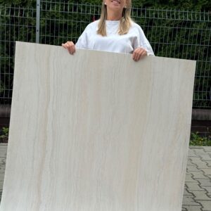 Płyta mineralna Trawertino Crema 280x120x0,3 strukturalna - obrazek 3